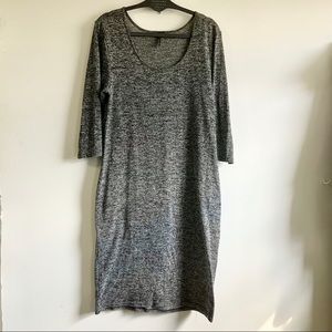 Pink Blossom Gray Dress